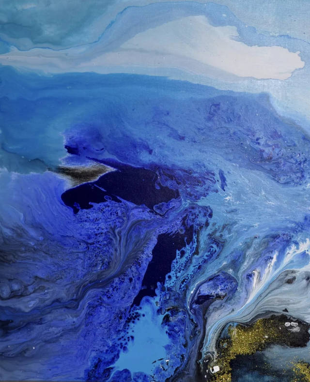 曹俊 纸本水墨 part of space series  cao jun ink-wash painting