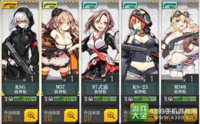 少女前线霰弹枪有哪些 霰弹枪大全一览