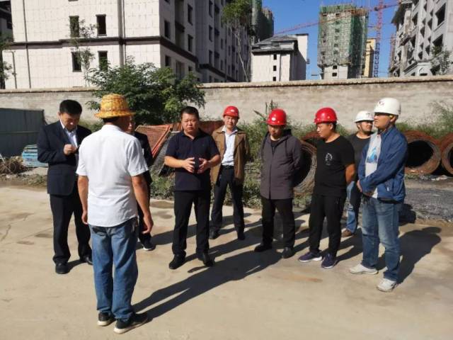 集团董事长一行莅临工地视察