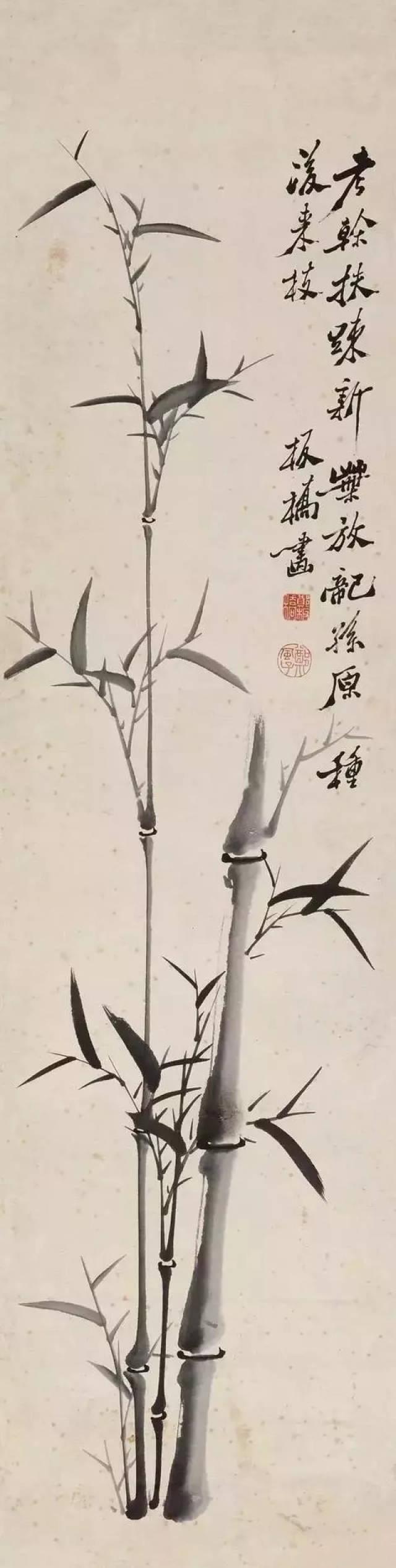 中国古美術・純手描き三尺画芯竹子図・水墨画・鄭板橋印款・書道・肉筆・带水印・宣紙 郑板桥的最经典“竹子”20幅_搜狐网