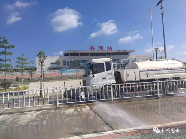 葵潭高铁站以新姿迎接乡贤回家过节