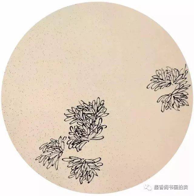 菊花团扇画法步骤详解