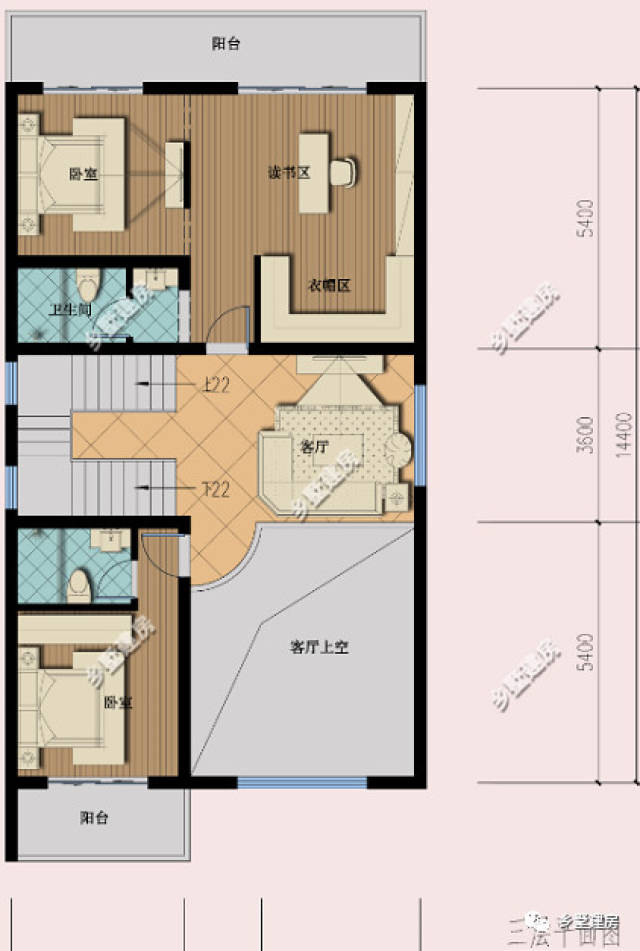 开间8米x进深10米,农村自建房别墅,四面开窗,怎样设计好?