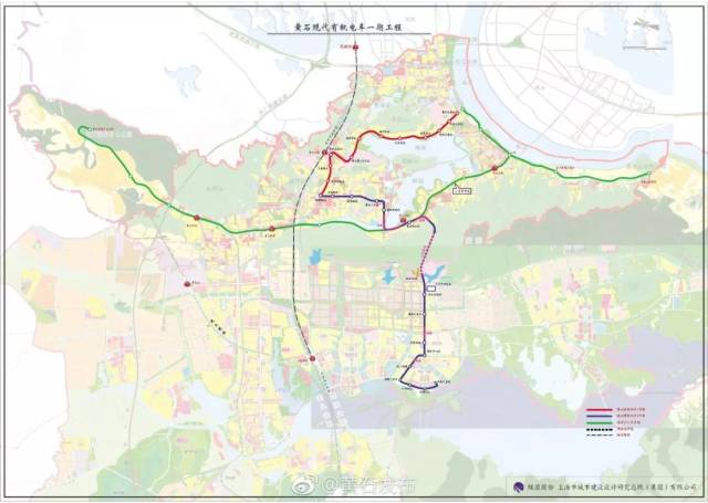 黃石有軌電車規劃方案確定,一期工程兩條線路共27km