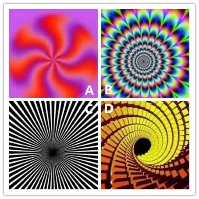 心理测试,四张图,哪张在动?测出你大脑中隐藏的天赋是什么?