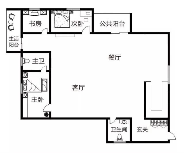 平面佈局根據屋主手繪