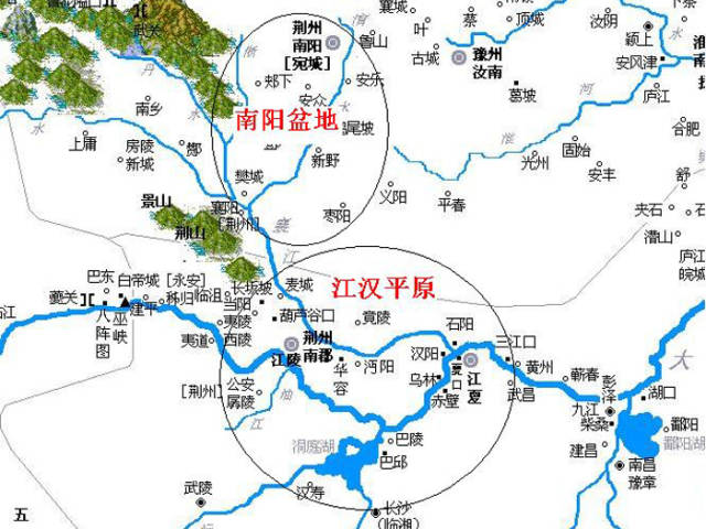 荆襄九郡地图图片
