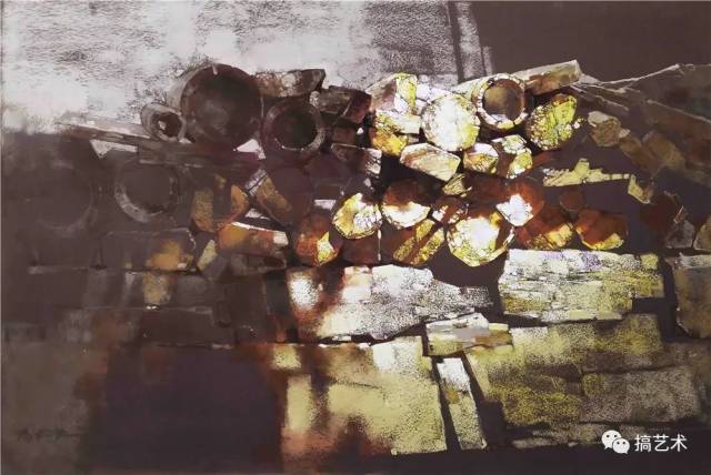 优秀作品奖 《家门口之二》周建捷 55×79cm