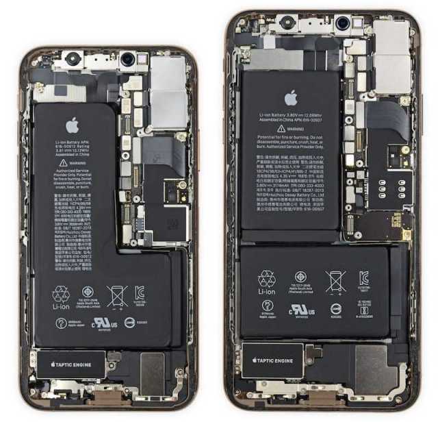 圖:iphone xs和iphone xs max內部構造對比據科技博客macrumors北京