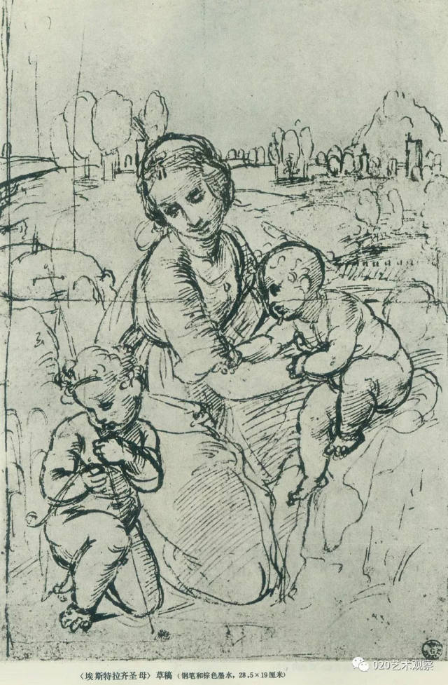 意大利“画圣”拉斐尔Raphael素描作品，难得一见。_搜狐网