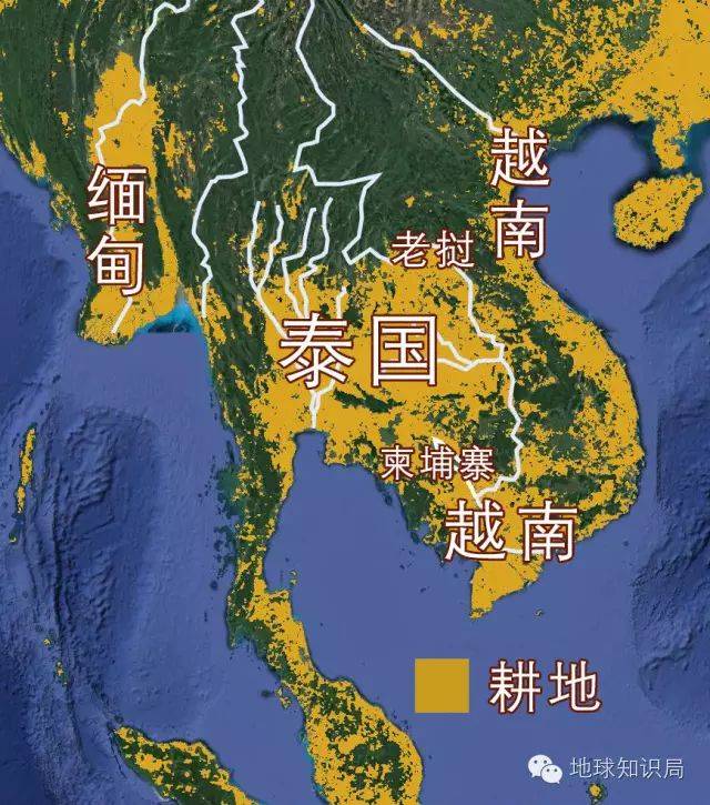 泰国地势图片