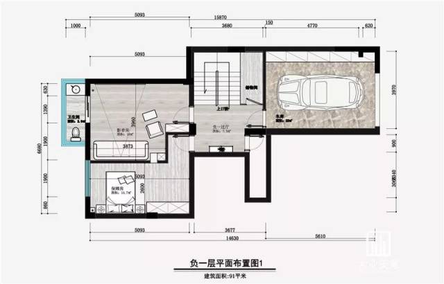 设计作品清水苑二期,260㎡叠拼别墅,新中式风格
