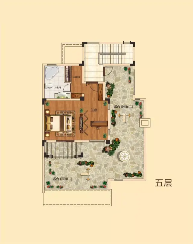 (正商红河谷上叠一层样板间户型图)