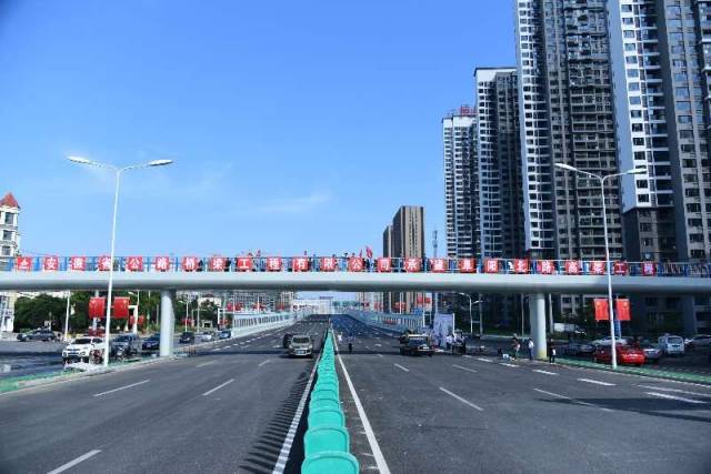 阜阳北路高架北延工程竣工通车