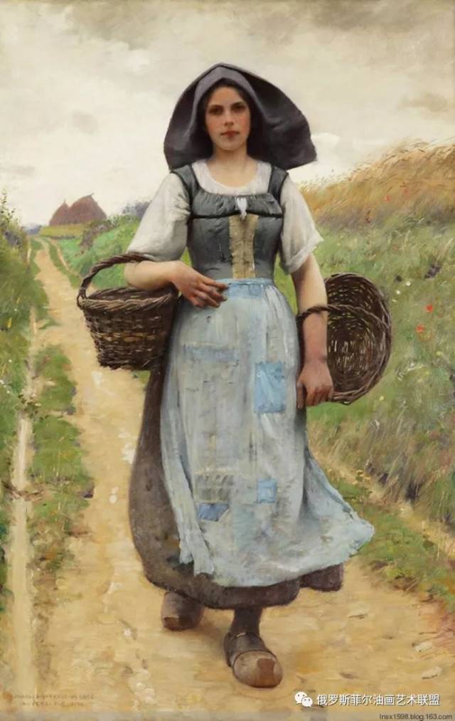 乡下妇女 ~世界艺术大师的油画作品欣赏