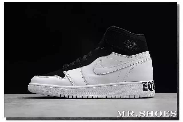 蓝球之神加持,人人平等!air jordan 1 黑人月 黑白平等aj