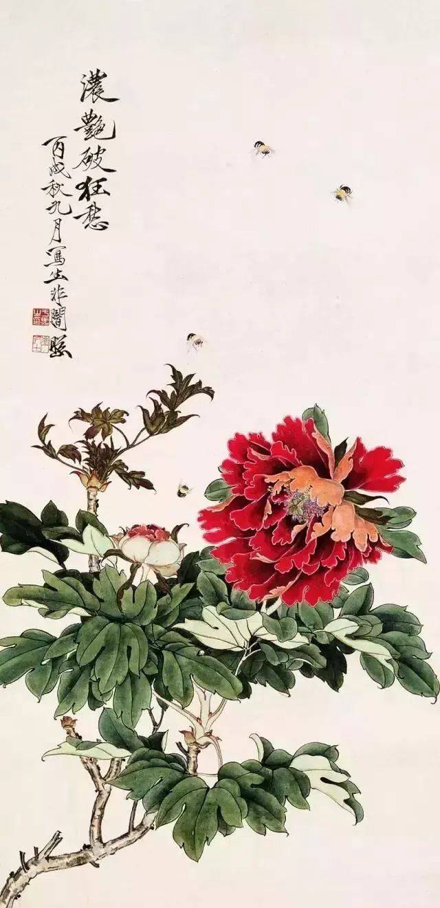 于非闇工笔花鸟画_搜狐网