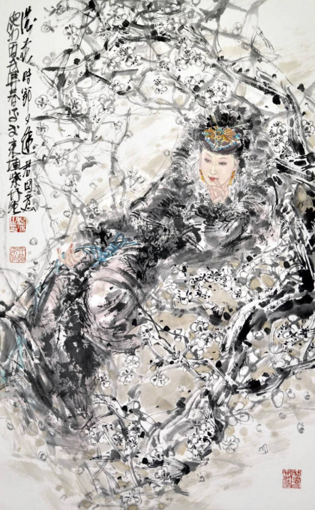 倪冰国画人物作品欣赏