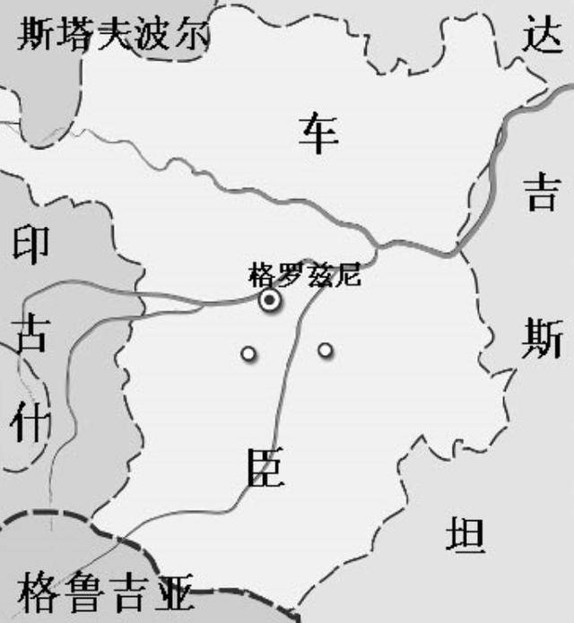 车臣地图图片