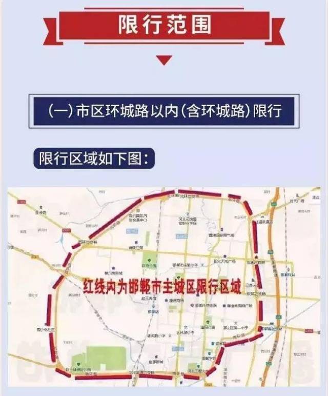 2020邯郸单行线限行图图片