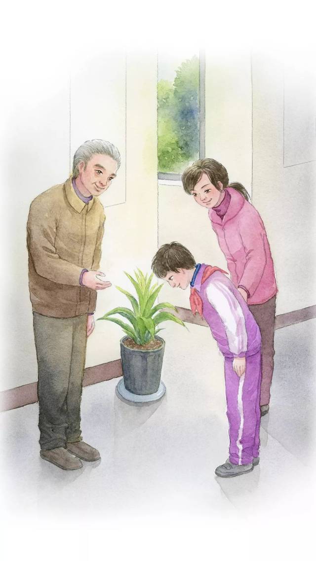 《弟子规》中说:「事诸父,如事父」,于是就主动去找这些长辈鞠躬问好