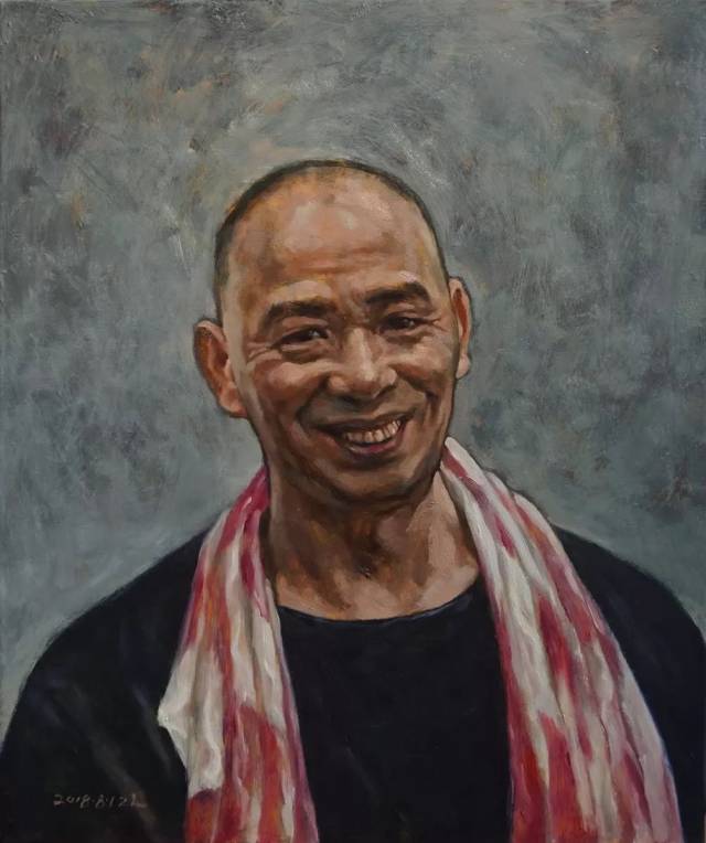 张林 《光阴故事-发哥》 布面油画 60 x 50 cm 2018