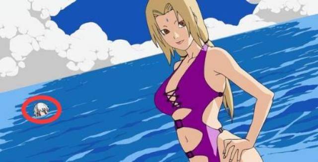 火影忍者木叶五美沙滩泳装最后一位砂忍村忍花辣眼睛