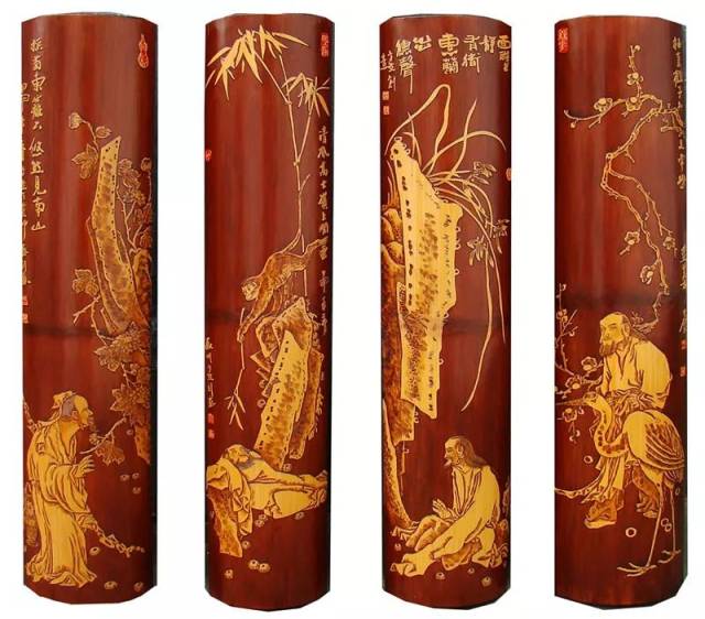 各种各样的梅兰竹菊四条屏，开眼界了_搜狐网