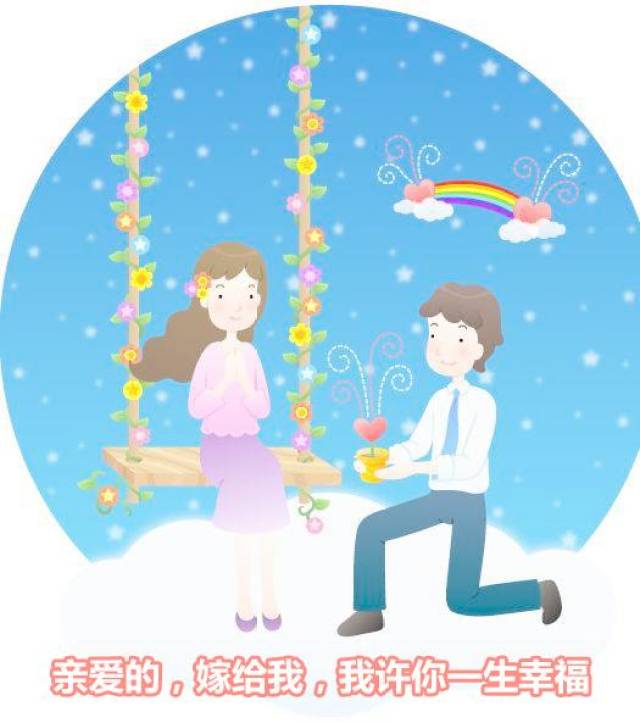 嫁给我求婚表情包图片