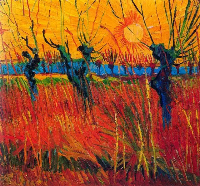 梵高笔下的金色麦浪