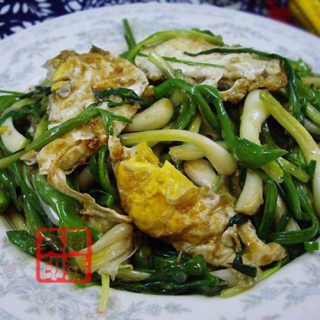 藠头炒鸡蛋也非常配