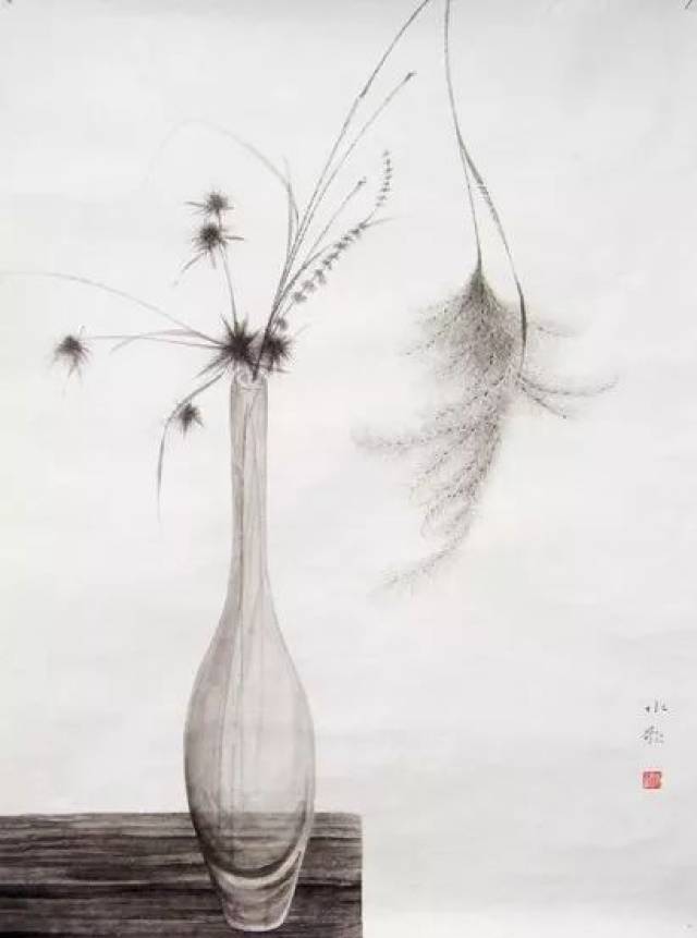 素墨对心——李水歌工笔静物画欣赏