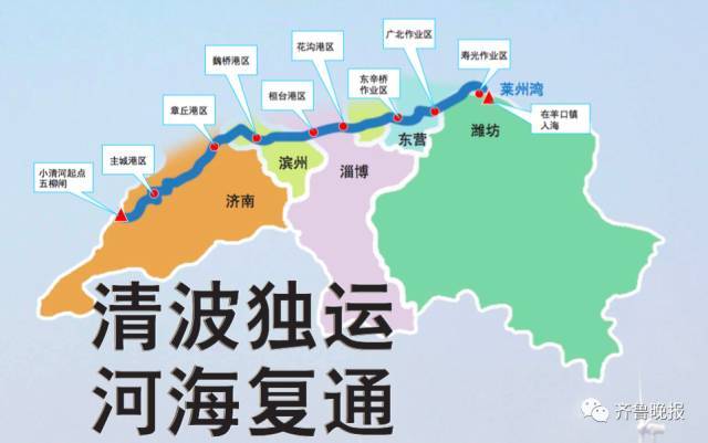 山东小清河复航实施方案正式获批! 滨州将建3个港区!