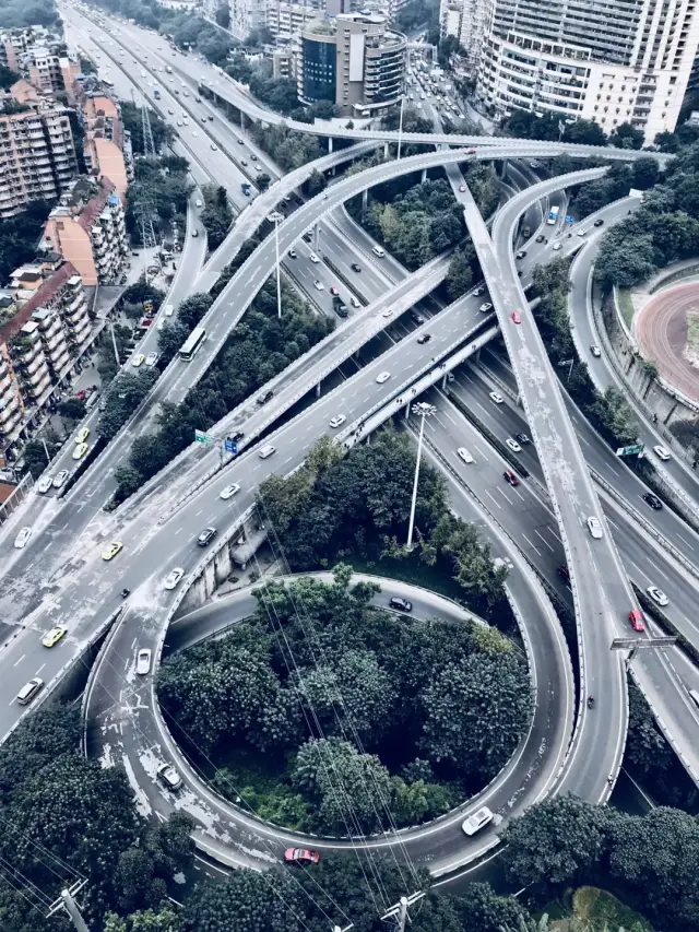 杨公桥立交,图源丨新浪微博@龚先森gongsen