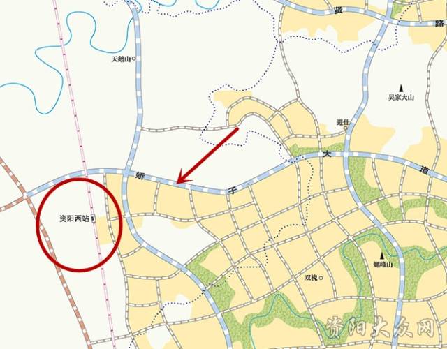 四川资阳西站具体位置图片