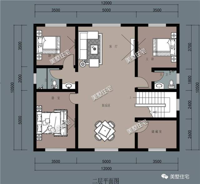 5米开间自建房设计图片