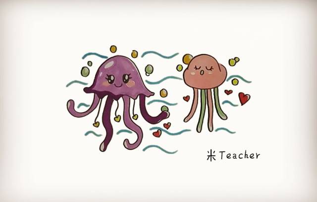 【简笔画】宁陕县图书馆教你画——水母