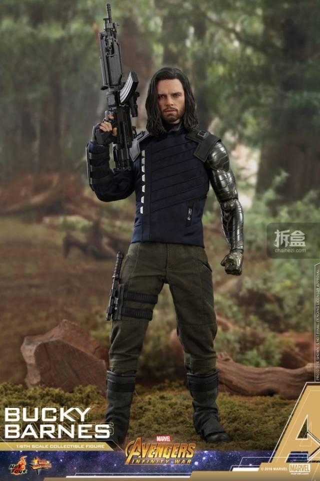 hottoys《复仇者联盟3 无限战争》巴基巴恩斯 冬兵 1:6可动人偶