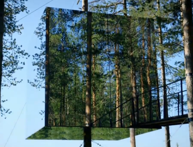 40岁大叔森林造房,用镜子打造的房子,与周边环境完美融合!