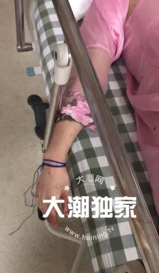 海宁一男子绑住女友用刀划脸 又割腕自残几十刀!女友:我原谅他