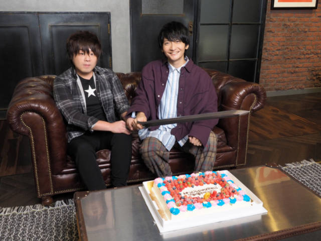 「刀剑神域」第三季配信纪念!松冈祯丞&岛崎信长一起切蛋糕啦