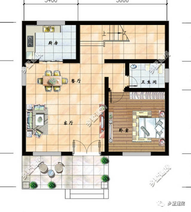 9x10米的二層半自建別墅,造價只要20萬,大膽建!