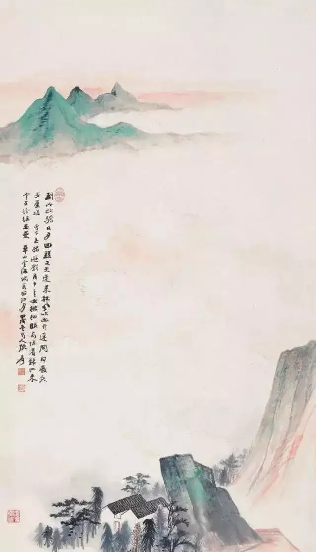 请欣赏——张大千的艺术留白!
