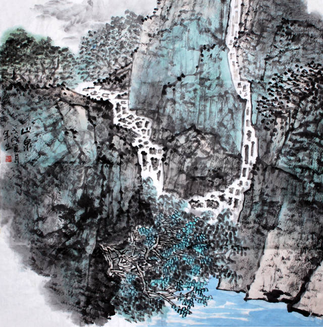 光彩焕发 观者动容——画家李军生山水画之魅