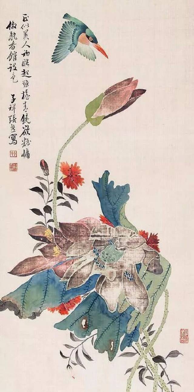 清代画家张熊 花鸟画欣赏