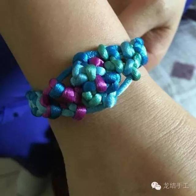 【趣味diy】四方星-自创组合结手链教程【龙结手工】