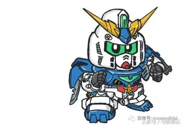 模玩秀:转日推画师 sd高达类机甲原创设定造型