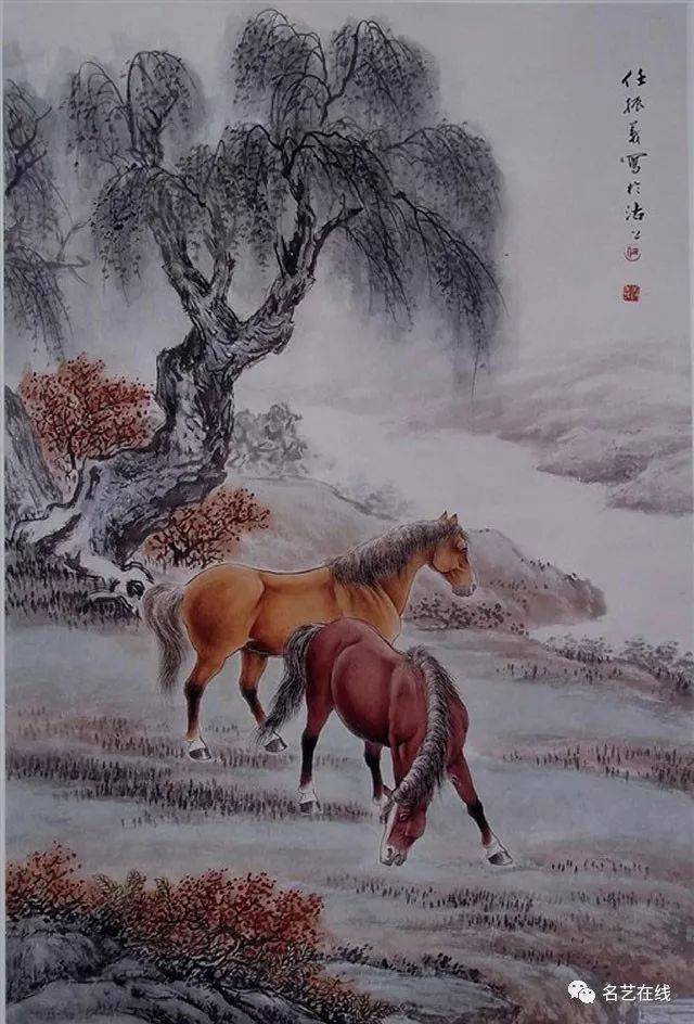 国画技法 | 工笔马的画法 (附骏马白描图70幅)
