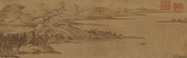 南宗”山水画大宗主——董源《夏景山口待渡图》_搜狐网