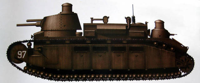 生不逢时的fcm 2c重型坦克,名符其实的"陆地战列舰"